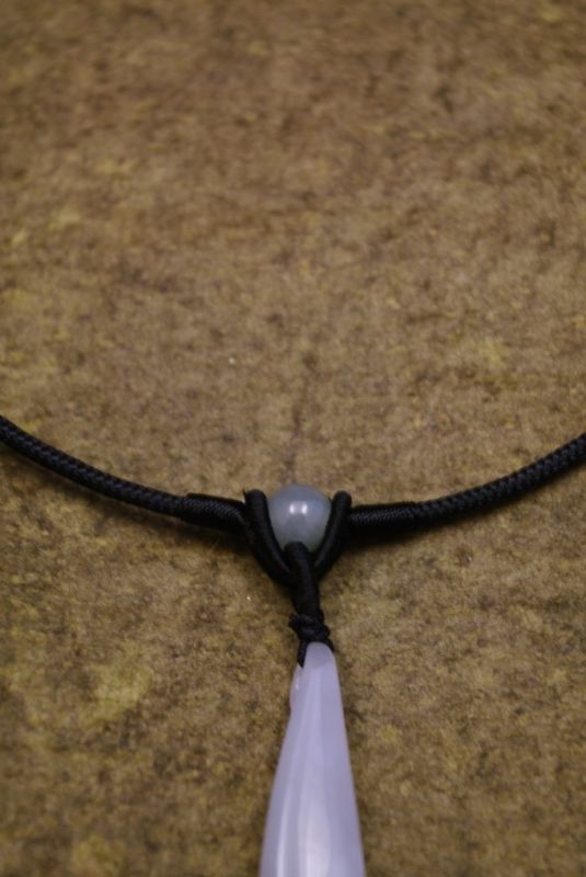 Halskette Kleine Anhänger Jade Regentropfen 4