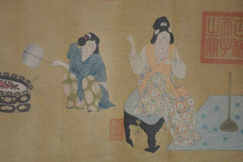 Hang Xuan Court Ladies Preparing Newly-Woven Silk 5