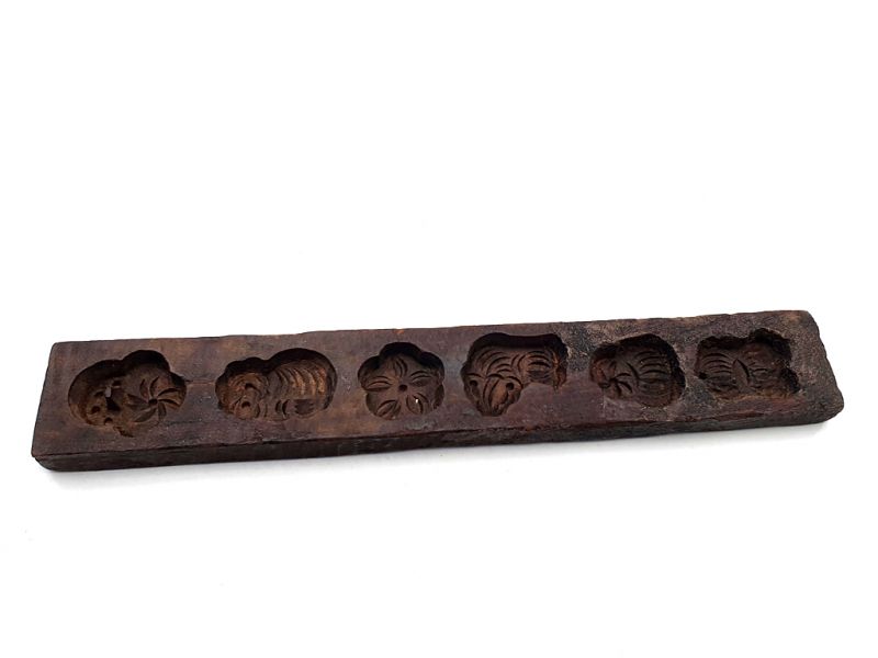 Holz Buttermodel Springerle Blumen 2