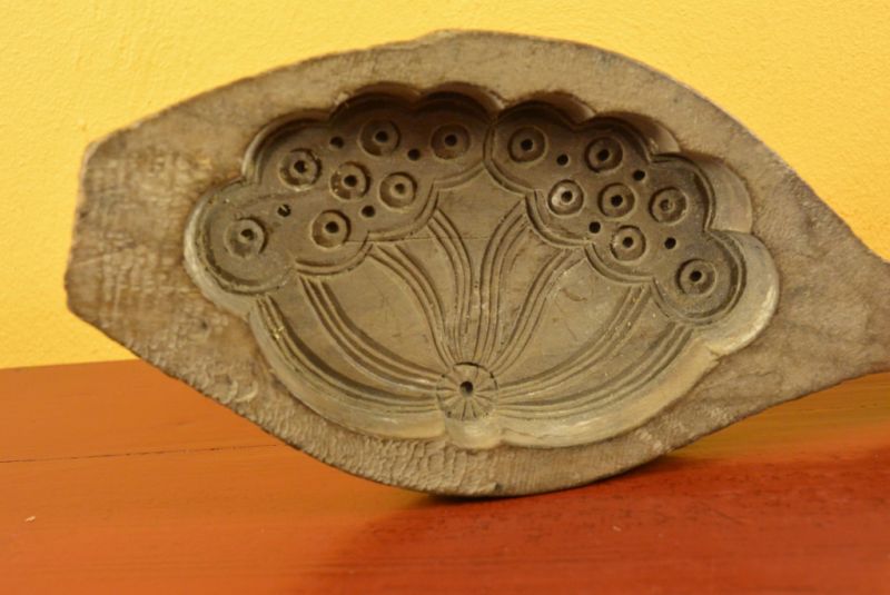 Holz Buttermodel Springerle Lotusblüte 2