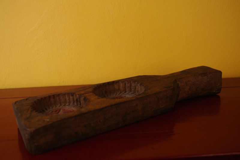 Holz Buttermodel Springerle Rote Sterne 5