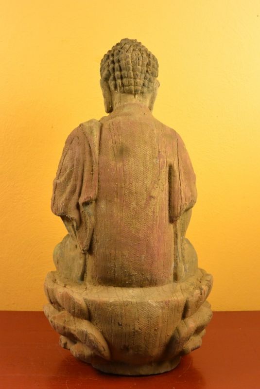 Holz Statuetten aus China Bodhisattva Akashagarbha 5