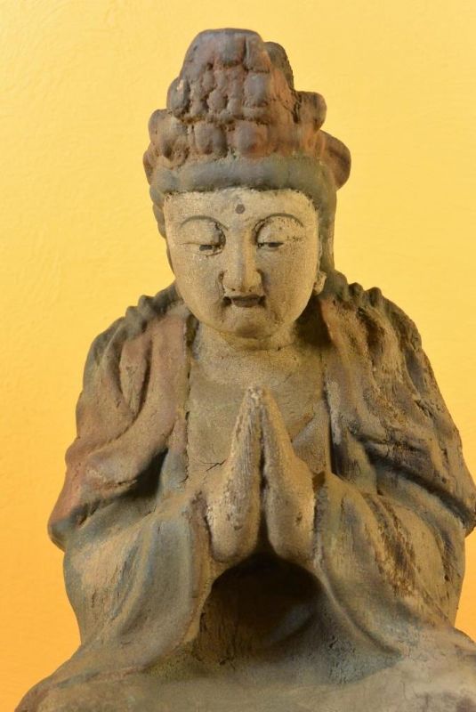Holz Statuetten aus China Bodhisattva Vajrayana 2