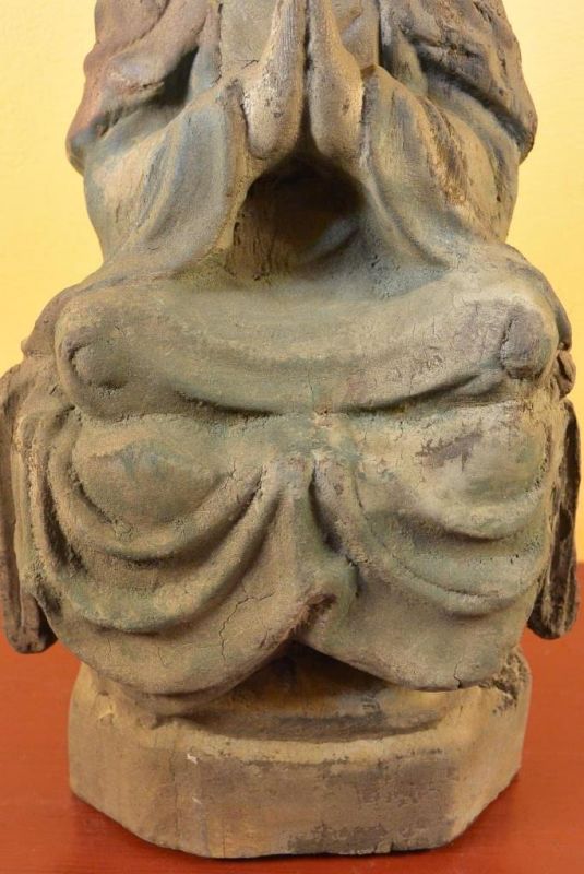 Holz Statuetten aus China Bodhisattva Vajrayana 3