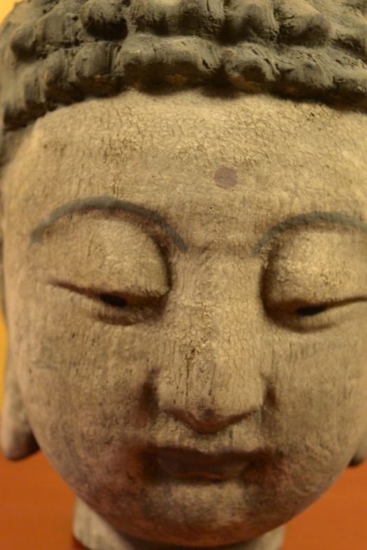 Holz Statuetten aus China Buddha-Kopf 2