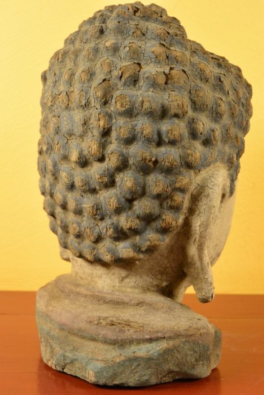 Holz Statuetten aus China Buddha-Kopf 4