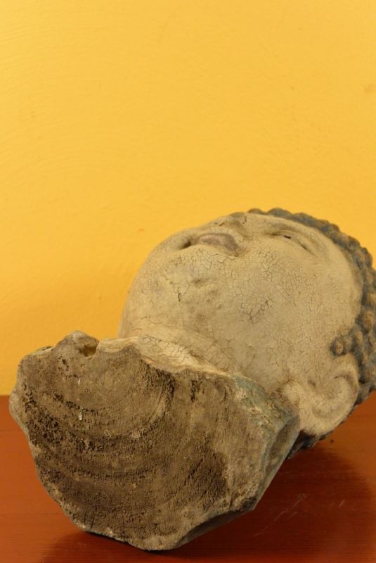 Holz Statuetten aus China Buddha-Kopf 5