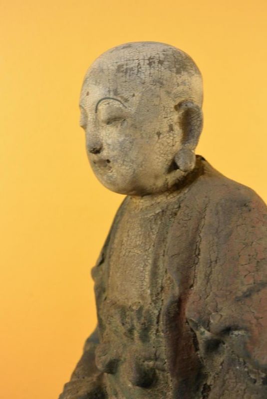 Holz Statuetten aus China buddhistischer Mönch 5