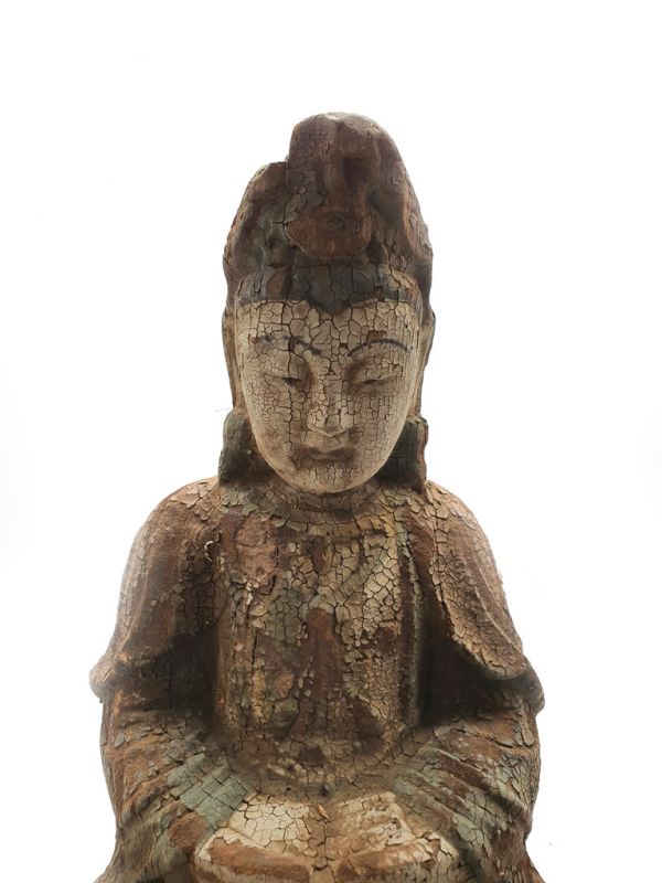 Holz Statuetten aus China Göttin Guanyin 2