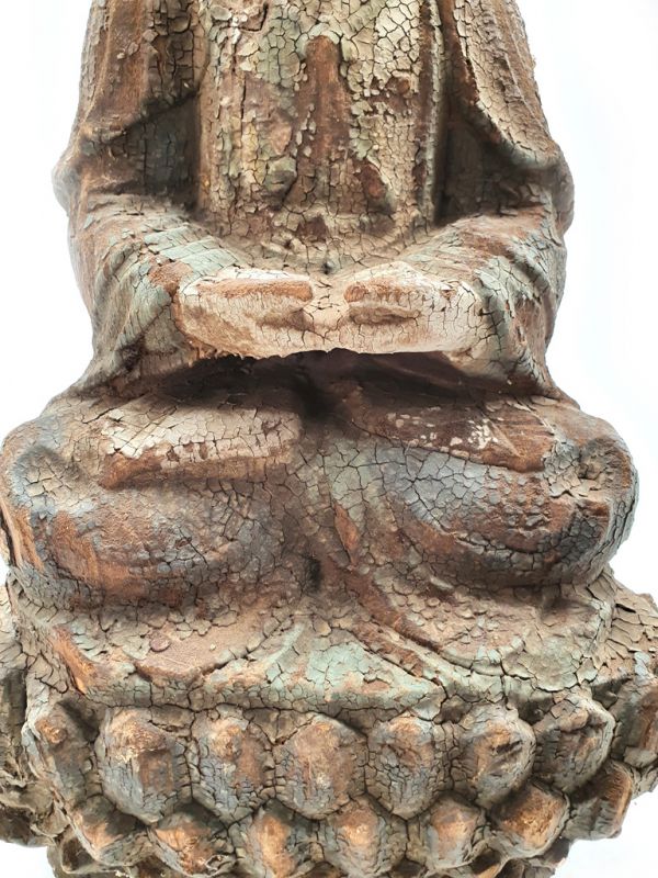 Holz Statuetten aus China Göttin Guanyin 3