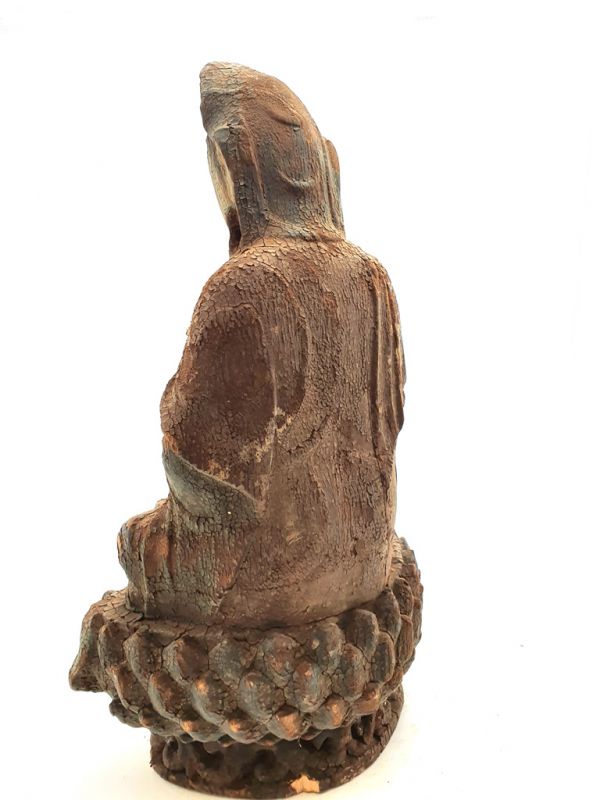Holz Statuetten aus China Göttin Guanyin 5