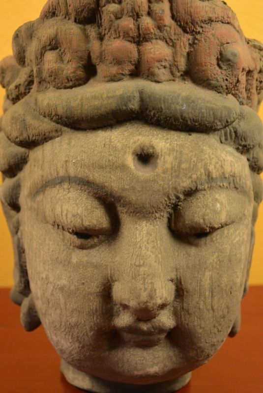 Holz Statuetten aus China Göttin Guanyin Kopf 3