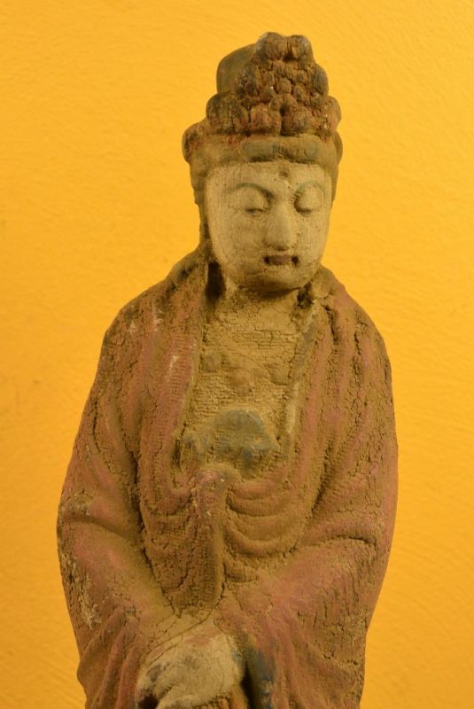 Holz Statuetten aus China Göttin stehend 2