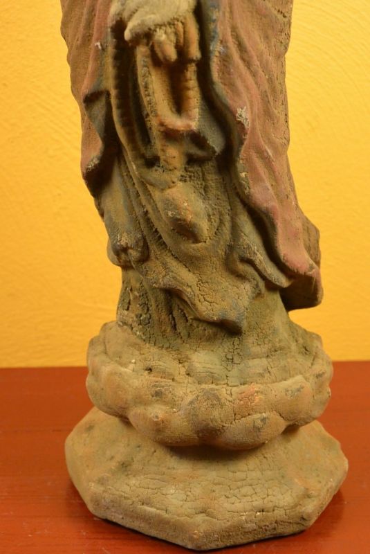 Holz Statuetten aus China Göttin stehend 3