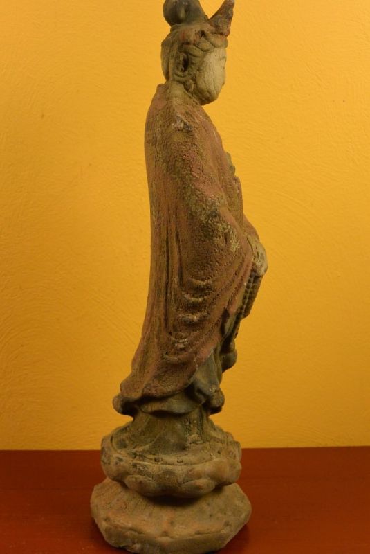 Holz Statuetten aus China Göttin stehend 4