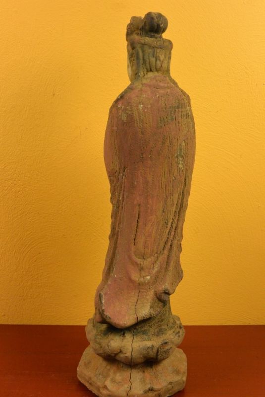 Holz Statuetten aus China Göttin stehend 5
