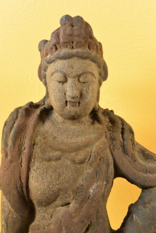 Holz Statuetten aus China Guanyin Meditationshaltung 2