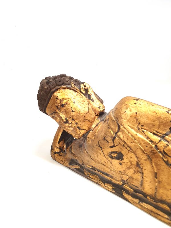 Holz Statuetten aus China - Reclining Buddha 2