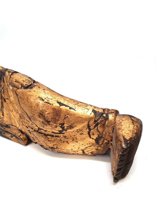 Holz Statuetten aus China - Reclining Buddha 3