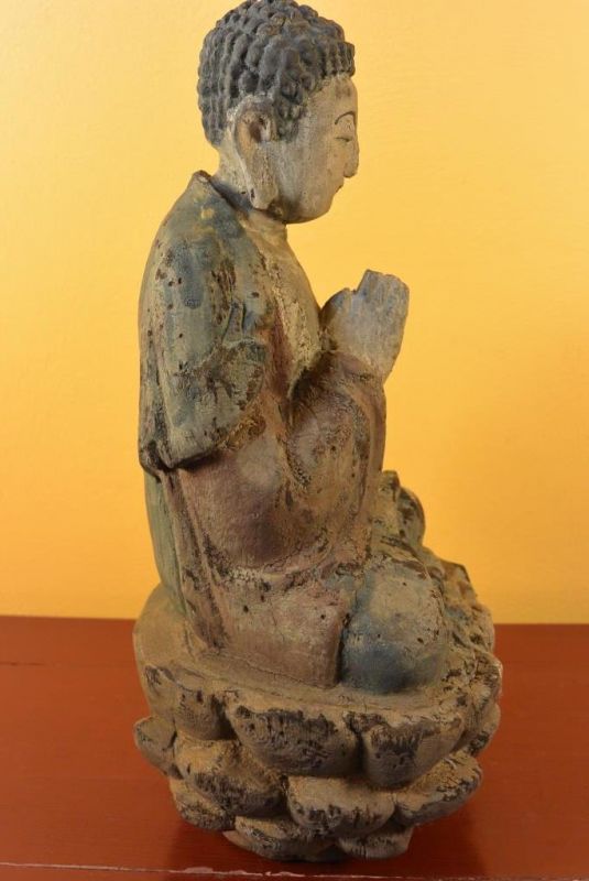 Hölzerne Statue von Laos 4