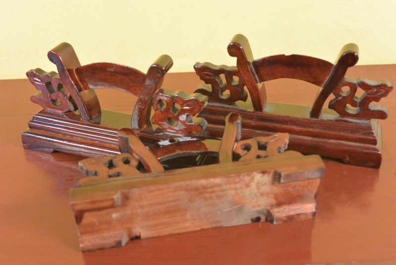 Holzunterlage für Fächer 5
