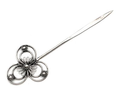 Chinese ethnic Triple Circles hairpins Miao