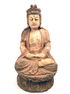 Chinesische Holzfiguren Guanyin Bodhisattva