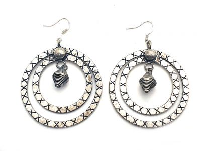 Paire de Boucles d'oreilles clochette minorité Miao