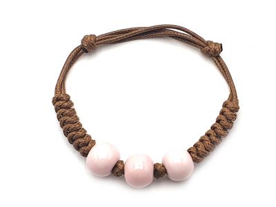 Bracelet avec des Perles en Céramique