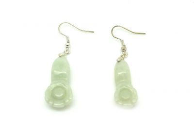 Boucle d'oreilles RuYi en Jade