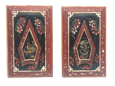 Ancienne paire de Plaques chinoises les poissons Ancienne paire de Plaques chinoises les poissons