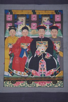 Chinesische Ahnenbilder 4 Personen