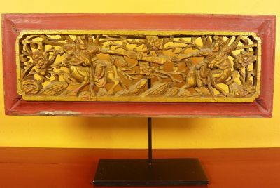 Ancien Bois chinois Dynastie Qing Cavalier 3 Ancien Bois chinois Dynastie Qing Cavalier 3