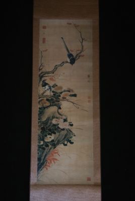Chinesische Malereien Blumen und Vögel Herbst
