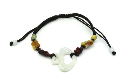 Petit Bracelet en Jade Coeur Amour Petit Bracelet en Jade Coeur Amour