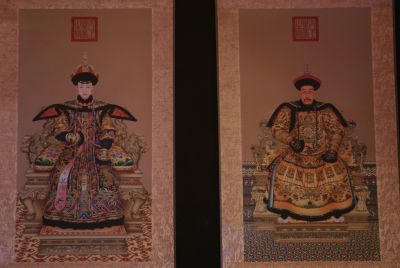 Petit Couple d'ancêtres chinois Empereur Nurhaci