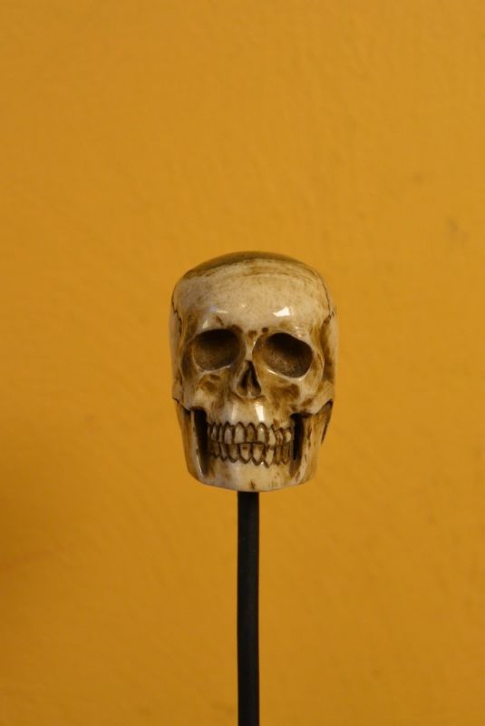 Indonesian Bone Statue Skull 2 2