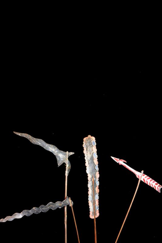 Indonesian Shadow play Wayang Kulit Weapons 2 (without stand) 2