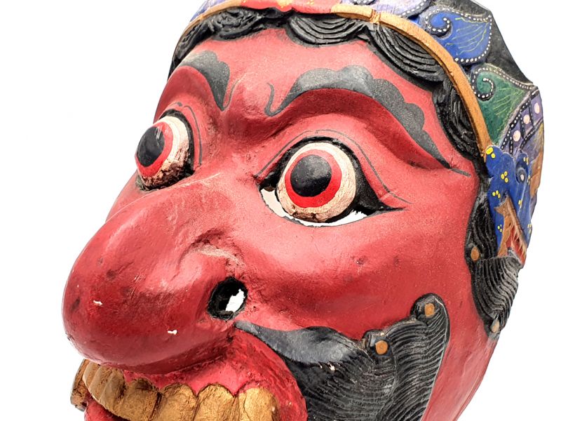 Indonesische Maske - Alte Java-Maske (90 Jahre alt) - Indonesisches Theater - Charakter 2