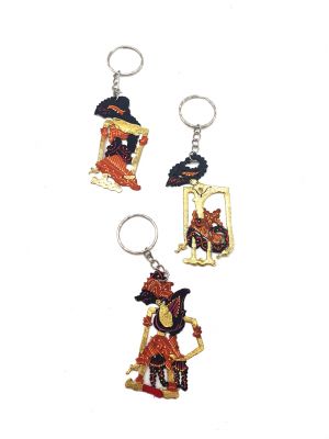 Indonesische Schattentheater Wayang Kulit Kleiner Schlüsselanhänger
