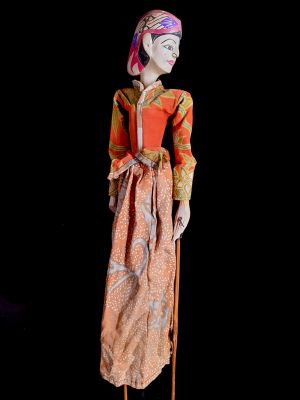 Indonesische Stabpuppenspiel - Wayang Golek - Prinz Vijaya