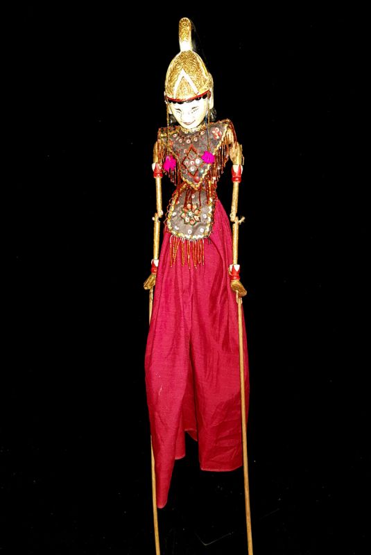 Indonesische Stabpuppenspiel Wayang Golek Yudistira 2