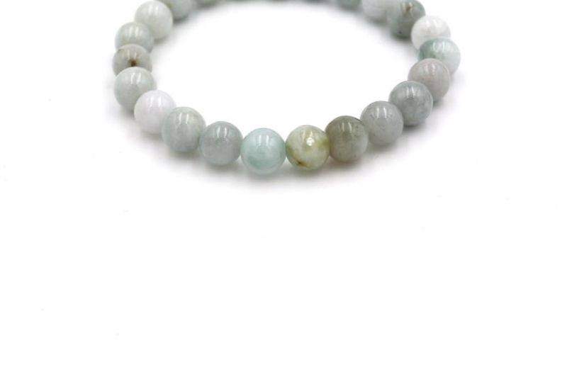 Jade 24 Beads Bracelet - White and Green 3