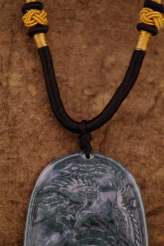 Jade Anhänger Grün Drachen 4