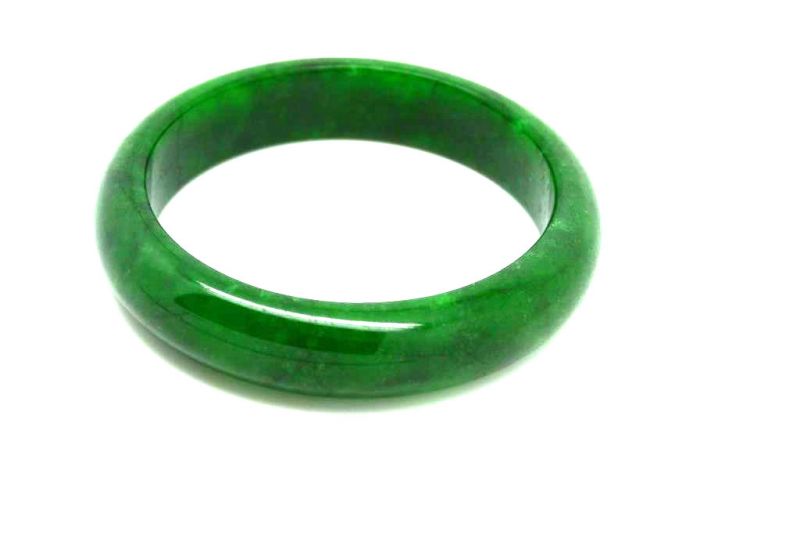 Jade-Armband Klasse A Dunkelgrün 6 1cm 3