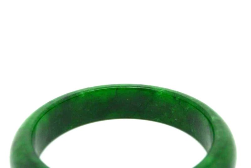 Jade-Armband Klasse A Dunkelgrün 6 1cm 4