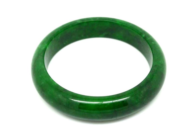 Jade-Armband Klasse A Dunkelgrün 6 1cm 5