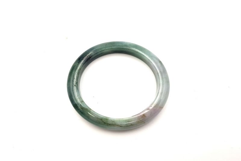 Jade-Armband Klasse A - 5,65cm - Farbverlauf von grün 2