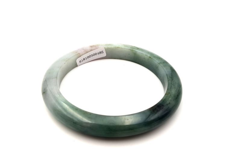 Jade-Armband Klasse A - 5,65cm - Farbverlauf von grün 4
