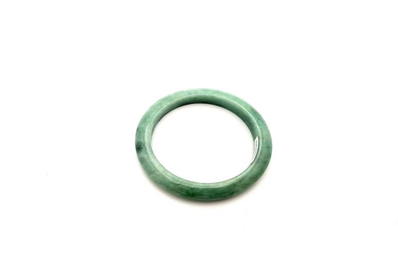Jade-Armband Klasse A 5,8cm Grüne spotted 3